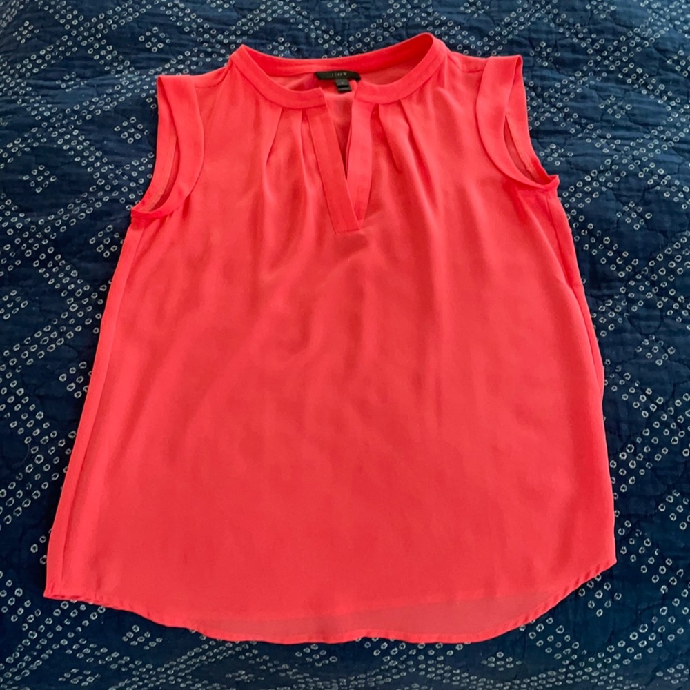 Bright pink barely worn J. Crew top